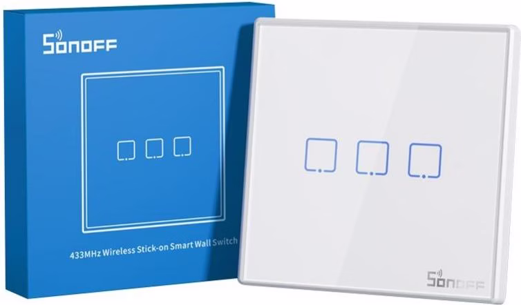 Sonoff T2 2C WiFi + RF 433 - Interruptor tátil inteligente