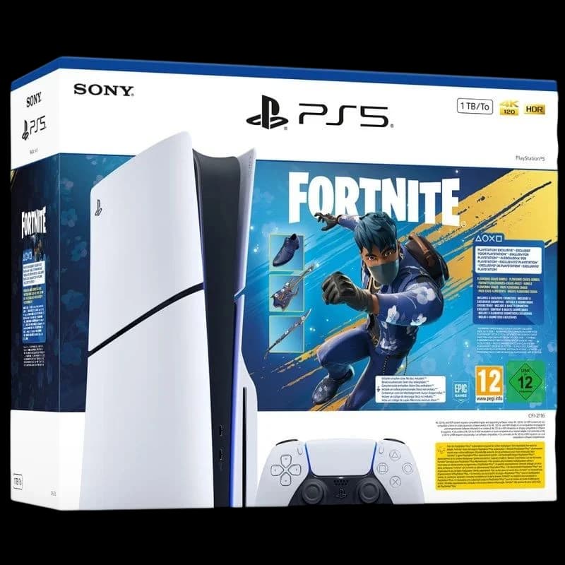Sony PlayStation 5 Slim Chasis E + Fortnite Flowering Chaos