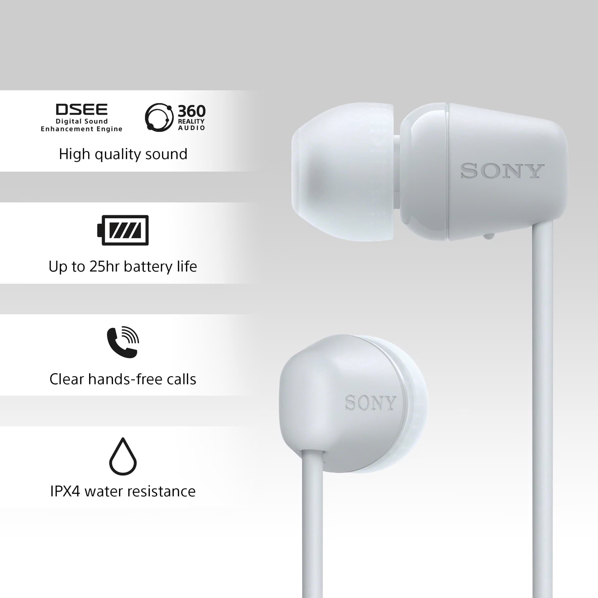 Sony WI-C100 Auriculares Bluetooth Sports