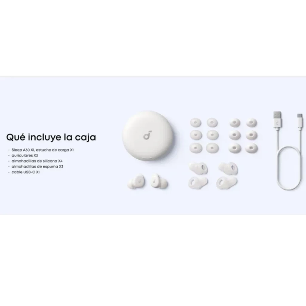 Soundcore Sleep A30 Auriculares para dormir Branco