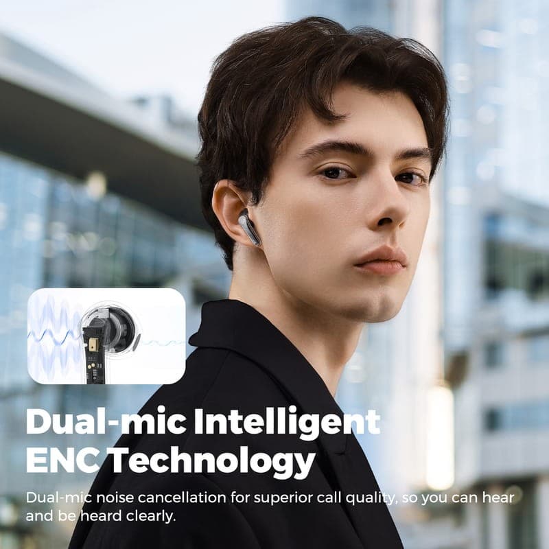 SoundPEATS Clear Pods - Auriculares Bluetooth TWS