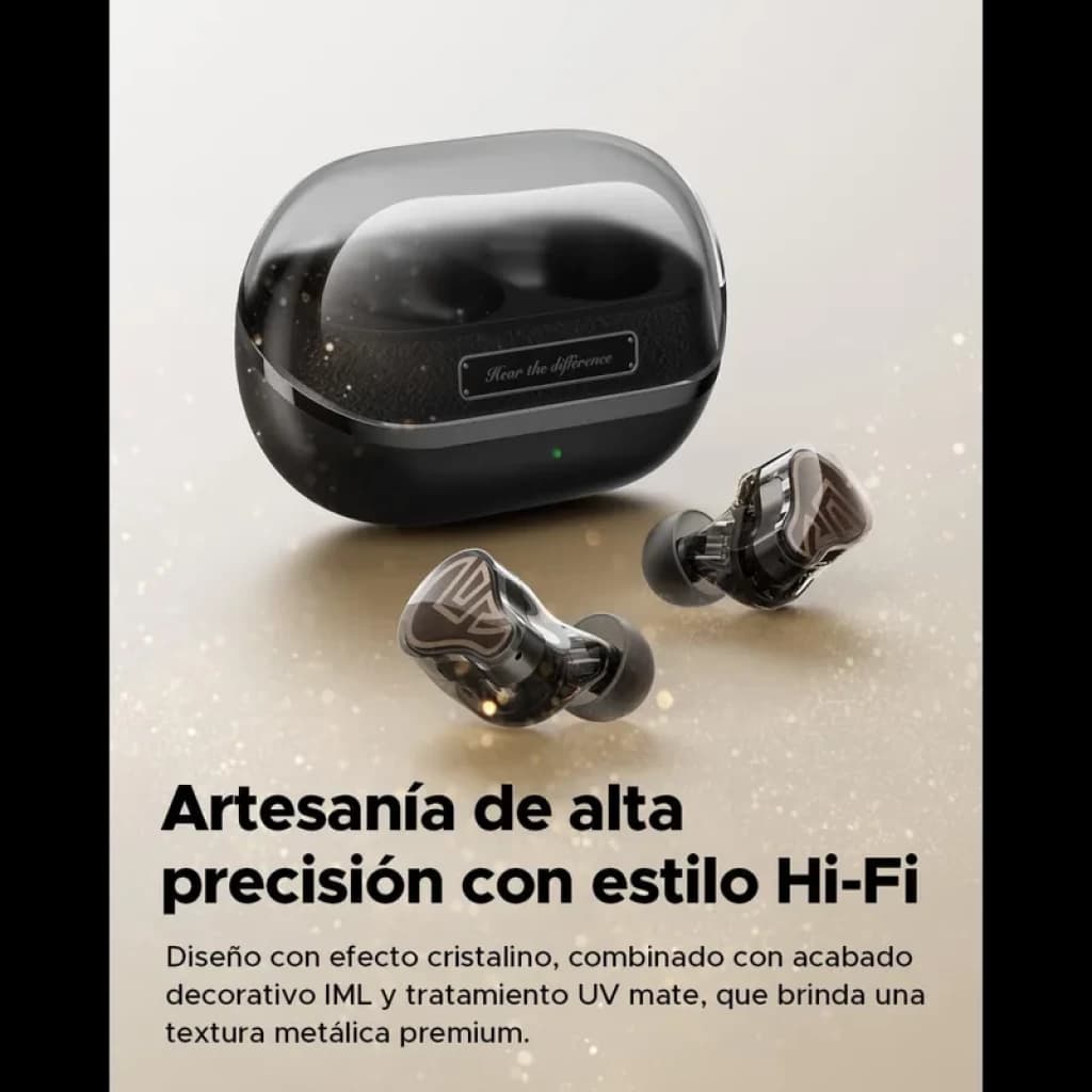 SoundPEATS H3  TWS Titanium/Black - Auriculares Bluetooth