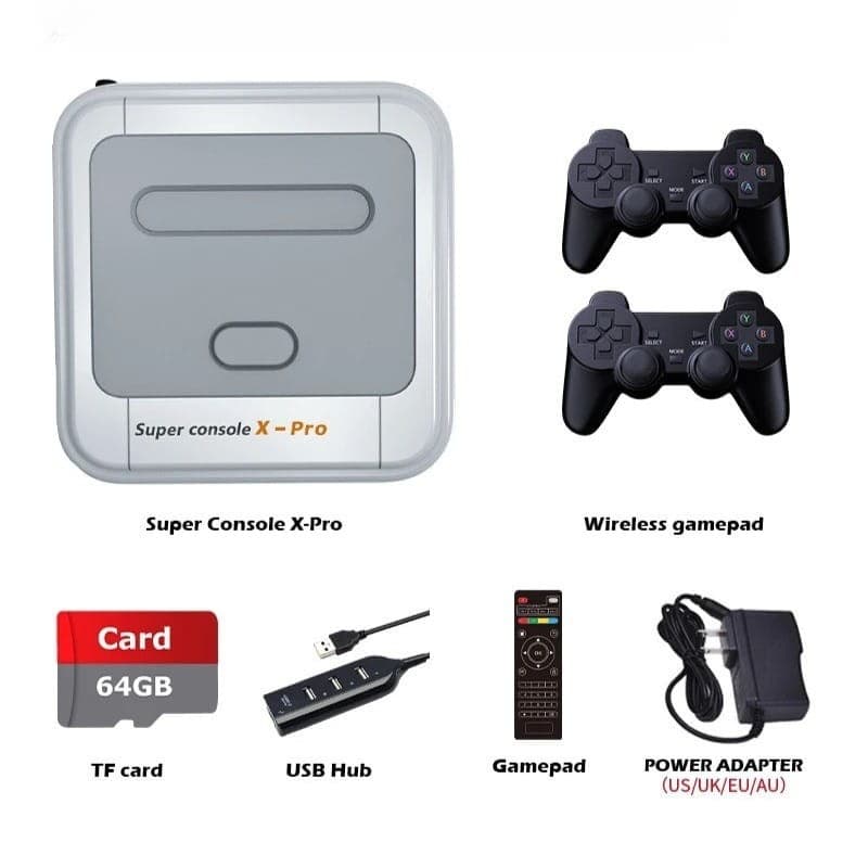 Super Console X Pro 1GB/8GB Dual OS + Cartão de 64GB