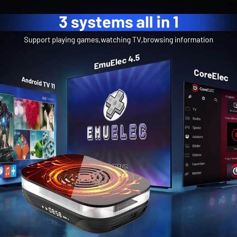 Super Console X4 Plus 4GB/32GB Triple OS + Cartão de 64GB