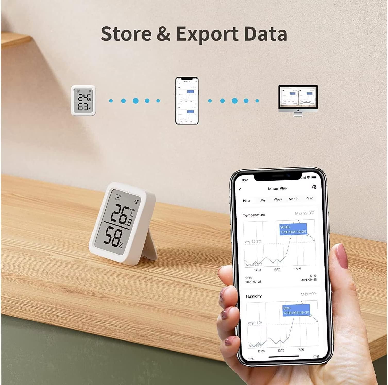 SwitchBot Termómetro e Higrómetro Plus