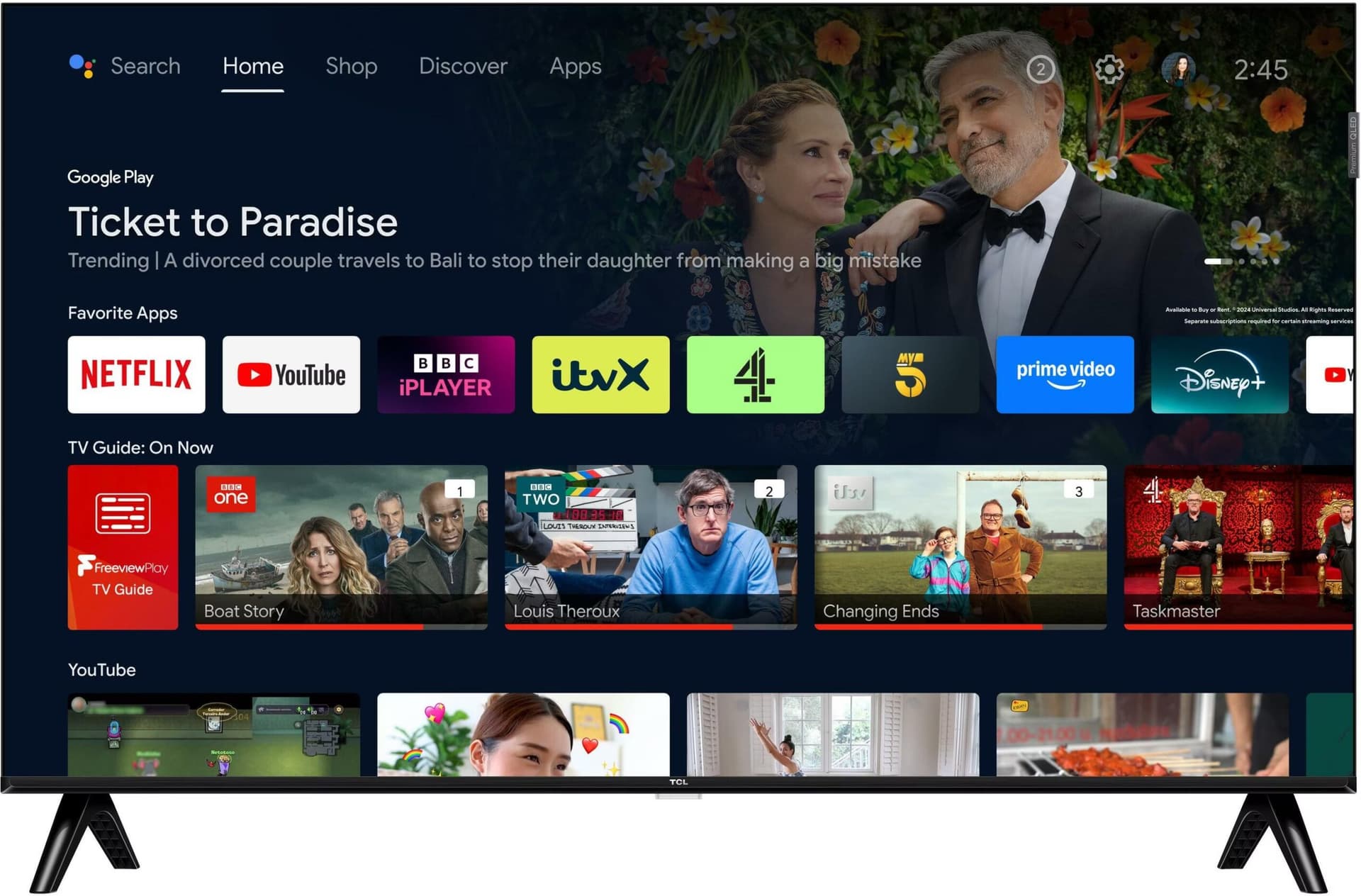 TCL 32S5K 32" Full HD QLED Smart TV Wifi Preto