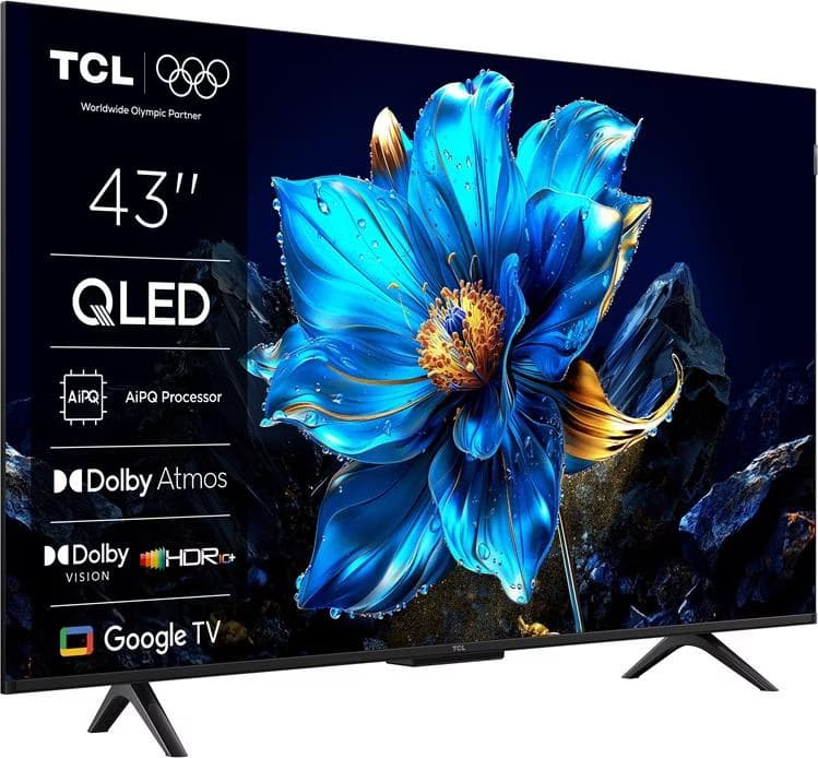 TCL 43P7K 43" 4K UHD QLED Smart TV Cinza