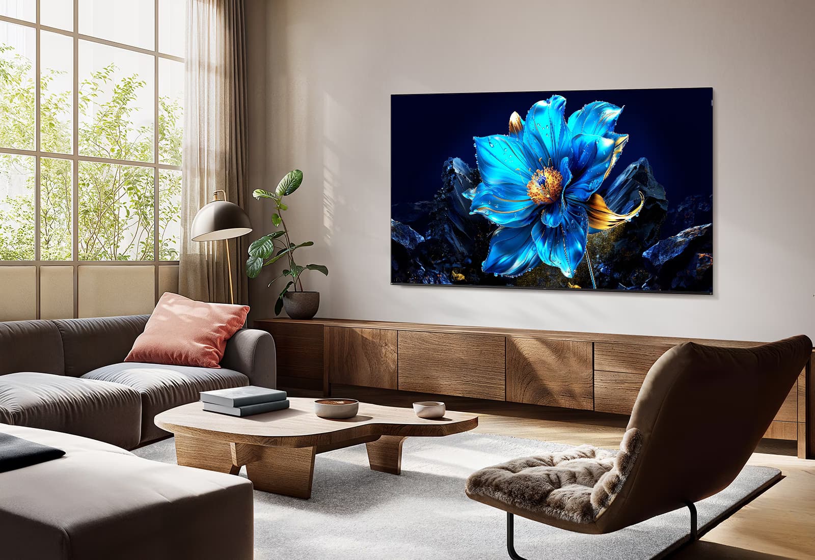 TCL 43P7K 43" 4K UHD QLED Smart TV Cinza