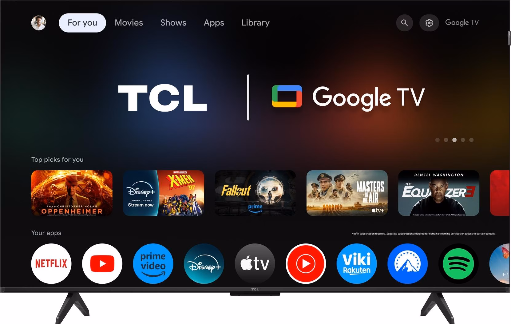 TCL 50P7K 50" 4K UHD QLED Smart TV Preto