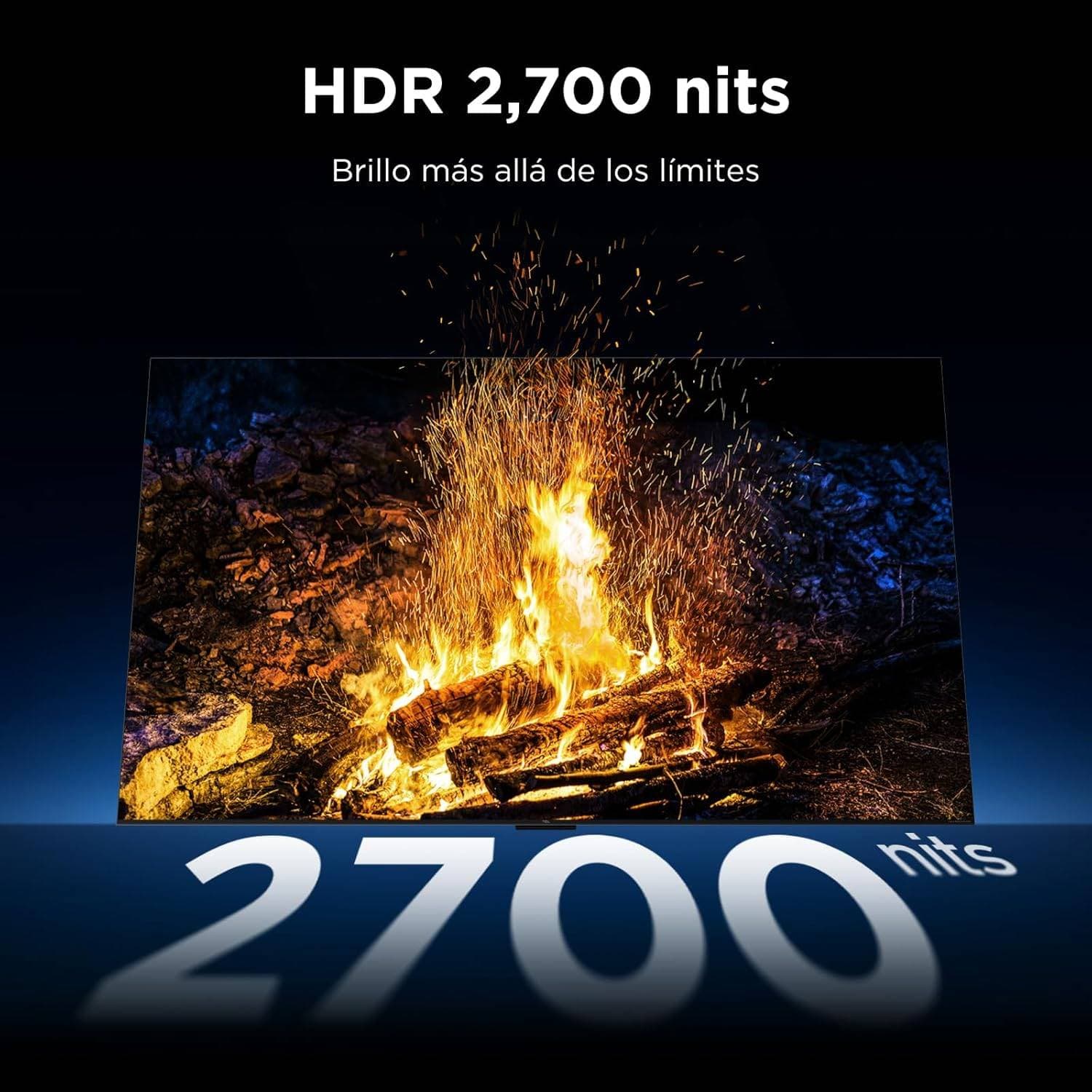 TCL 55C7L Smart TV QD-Mini LED 55" 4K Google TV Preto