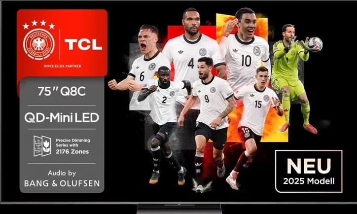 TCL 75C8K 75" 4K UHD Mini LED 144 Hz Smart TV WiFi