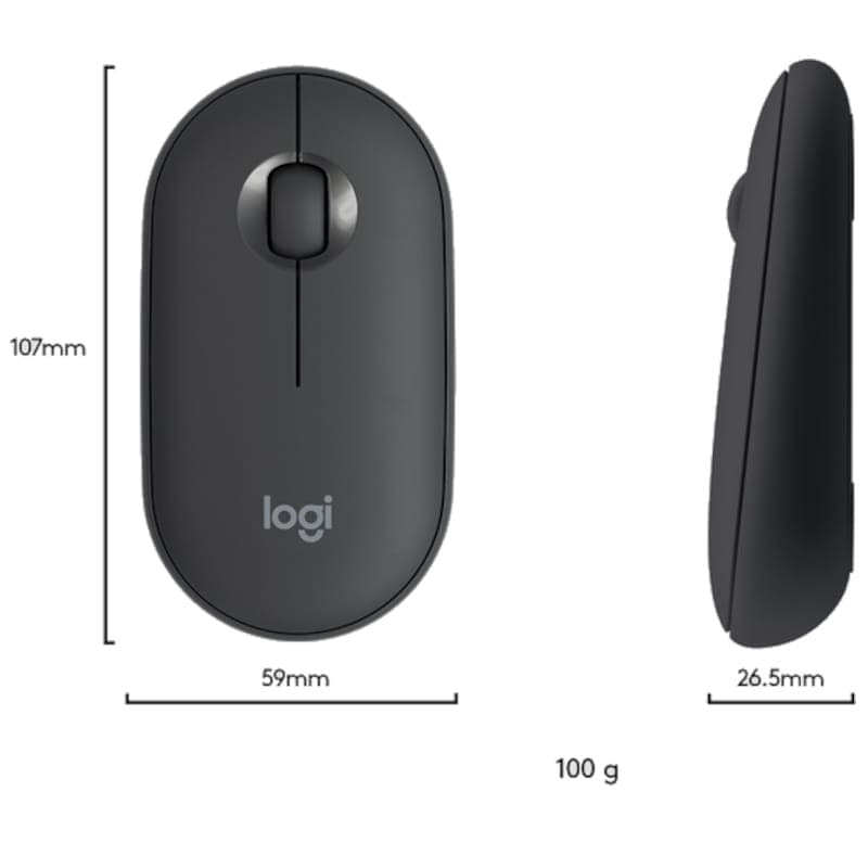 Teclado e rato sem fios Logitech MK470 Grafite