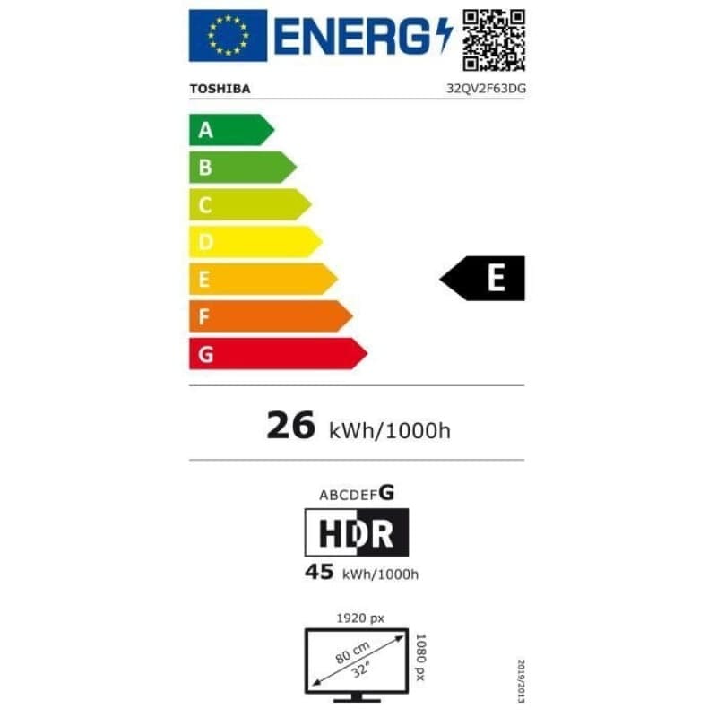 Toshiba 32QV2F63DG 32" Full HD QLED Smart TV