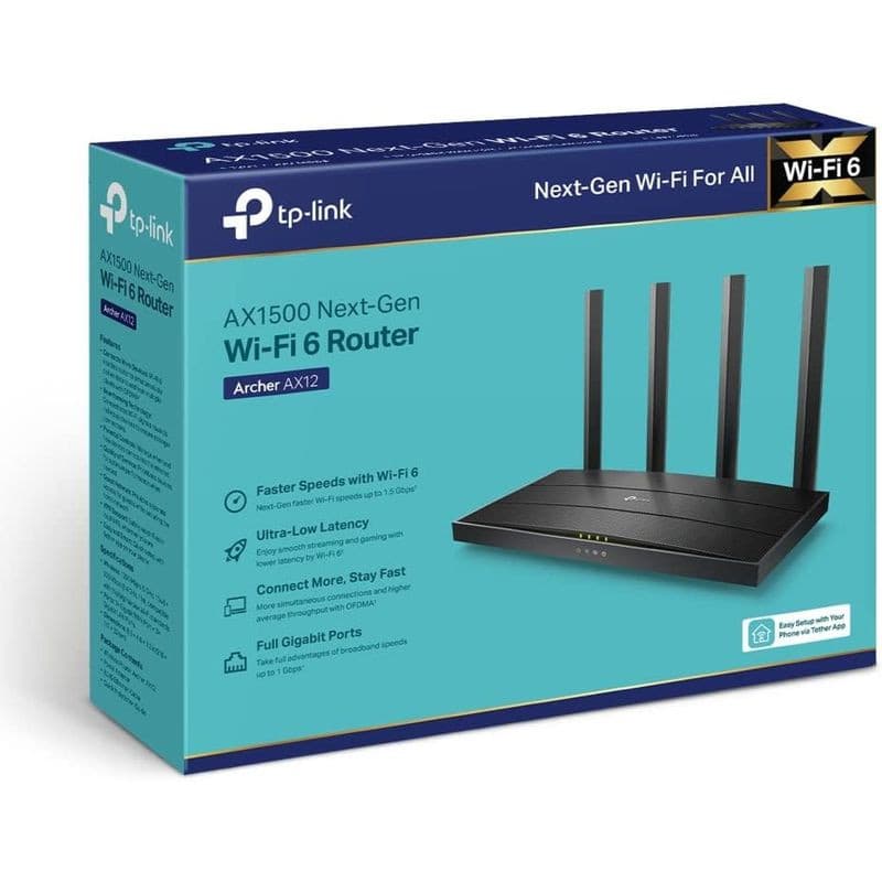 TP-Link Archer AX12 Wi-Fi 6 - Router de banda dupla