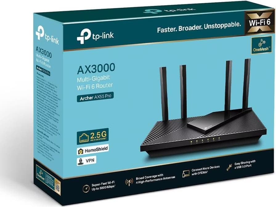 TP-Link Archer AX55 Pro - Router Wi-Fi 6