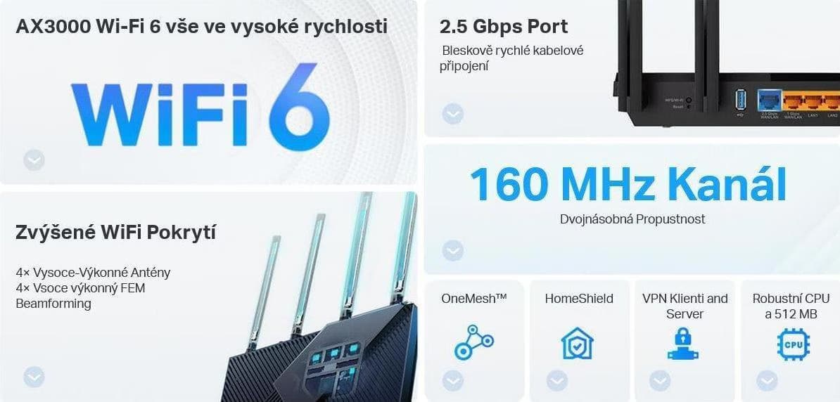 TP-Link Archer AX55 Pro - Router Wi-Fi 6