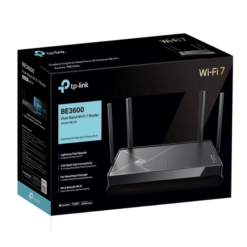 TP-Link Archer BE3600 Wi-Fi 7 - Router de banda dupla