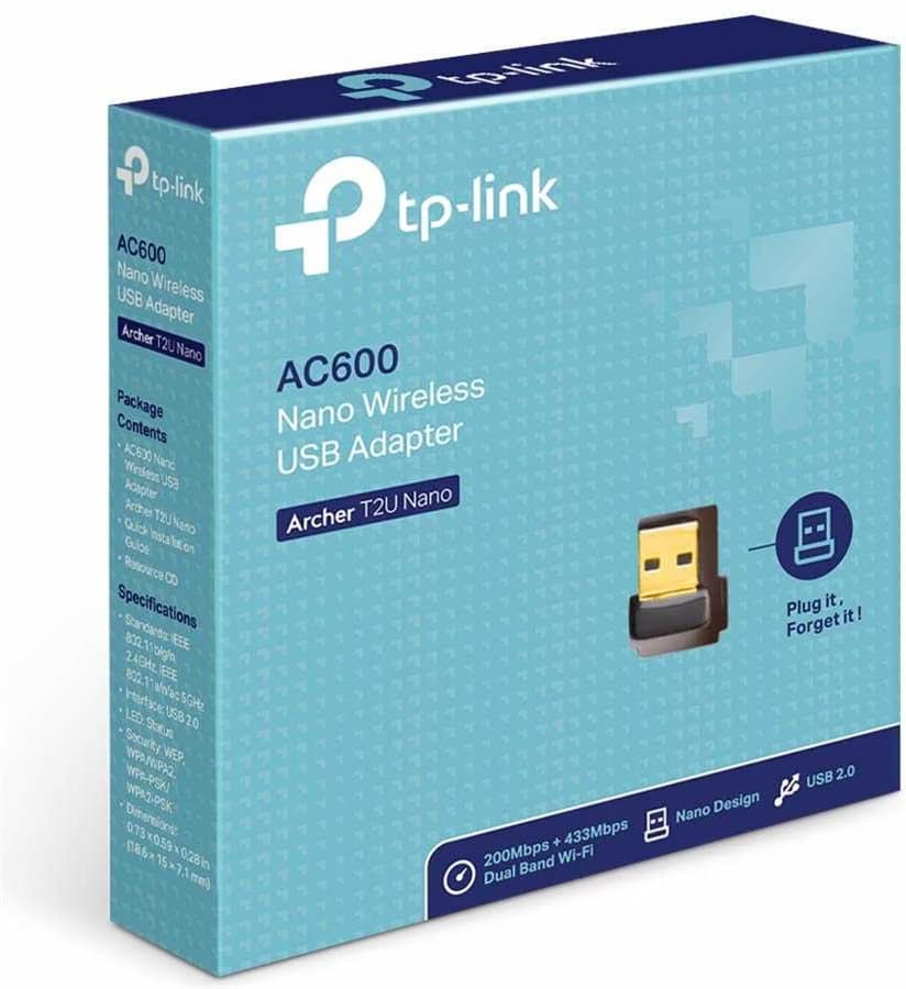 TP-Link Archer T2U - Adaptador USB Wi-Fi 5 AC600