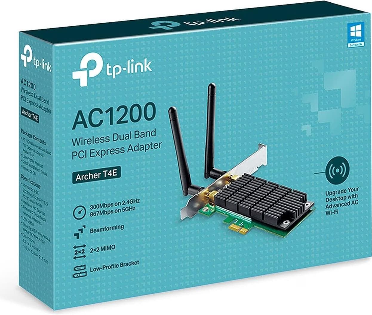 TP-Link Archer T4E WiFi Dual - Adaptador PCI Express