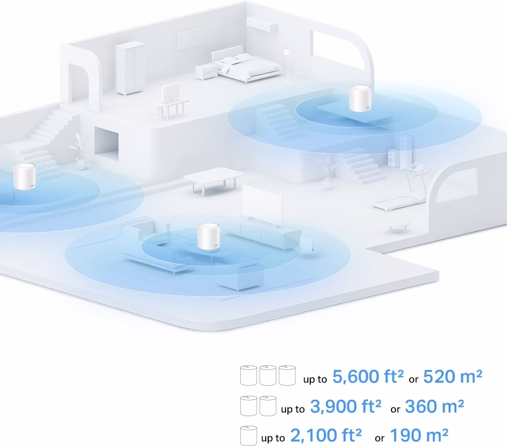 TP-Link Deco X10 Wi-Fi 6 Pacote de 2 - Repetidor WiFi