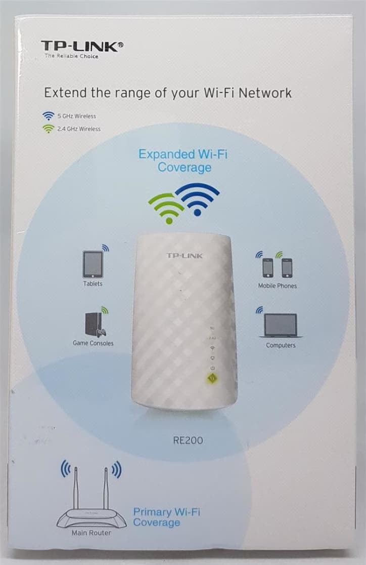 TP-Link RE200 Coverage Extender Universal AC750 Wi-Fi WiFi