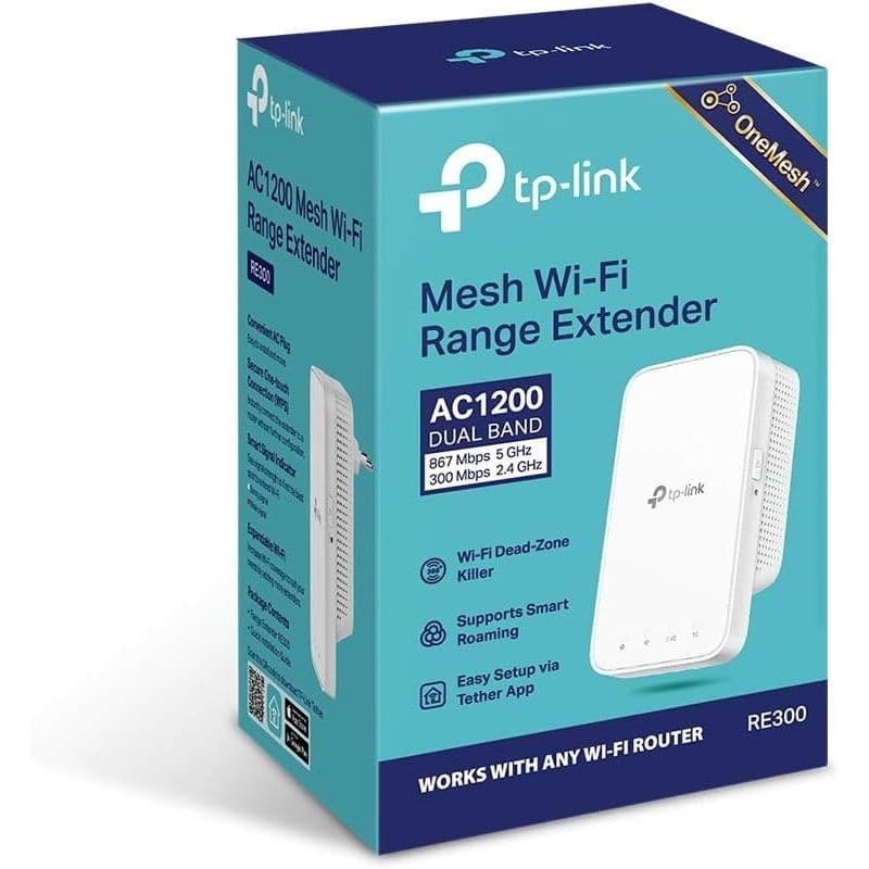 TP-Link RE300 Extensor de cobertura WiFi AC1200 Branco