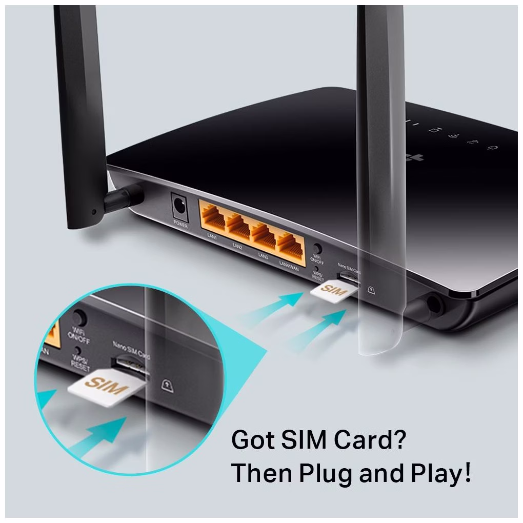TP-LINK TL-MR6400 Router Sem Fio 4G LTE WiFi N300