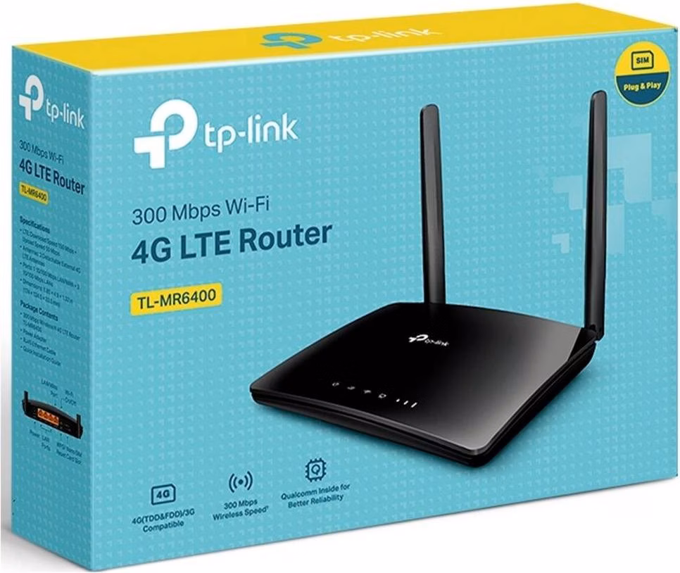 TP-LINK TL-MR6400 Router Sem Fio 4G LTE WiFi N300