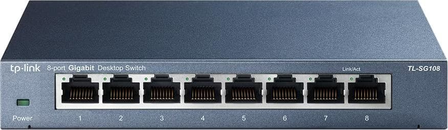 TP-Link TL-SG108 Desktop Switch with 8 ports 10/100/1000 Mbps