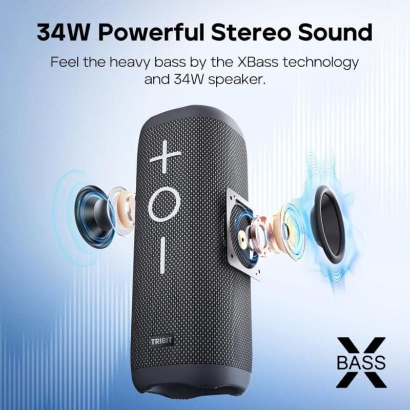 Tribit StormBox 2 34W Bluetooth 5.3 - Altifalante sem fios