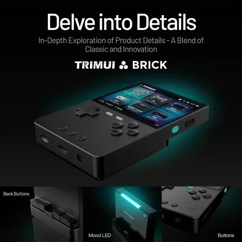 Trimui Brick (sem cartão SD) Branco - Consola retro