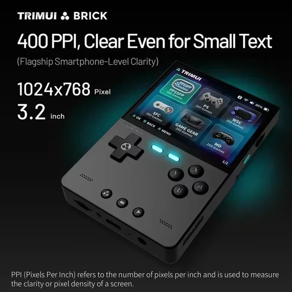 Trimui Brick (sem cartão SD) Branco - Consola retro
