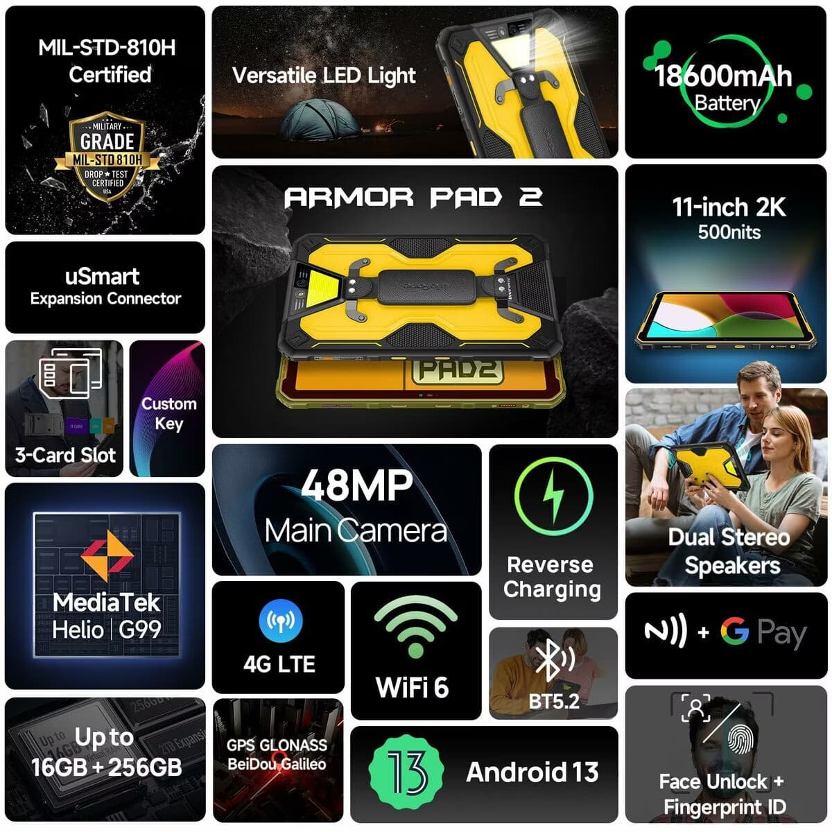 Ulefone Armor X32 6GB/128GB Laranja Rugged