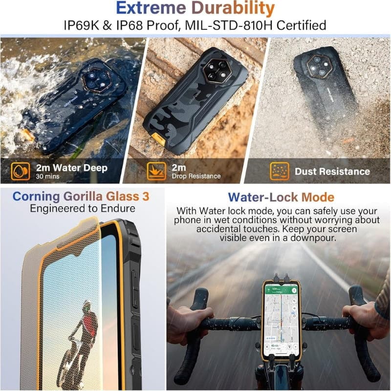 Ulefone RugKing 4 Pro 8GB/128GB Laranja