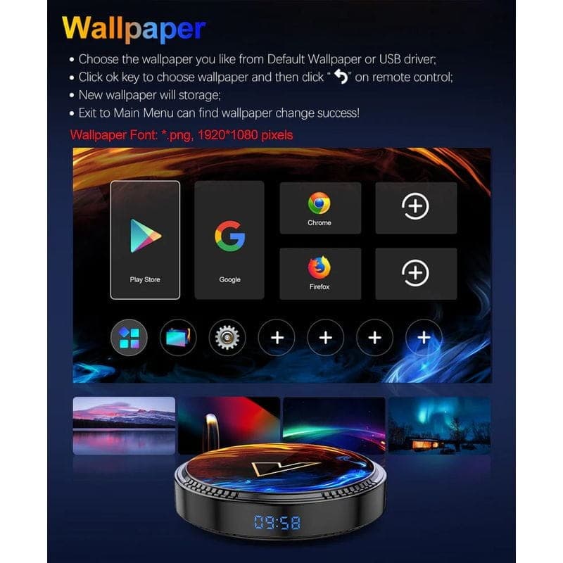 Vontar H1 H618 2GB/16GB WiFi 6 Android 12.0 Android TV