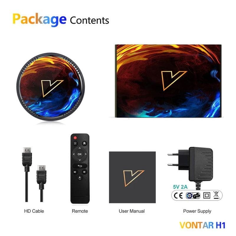 Vontar H1 H618 2GB/16GB WiFi 6 Android 12.0 Android TV