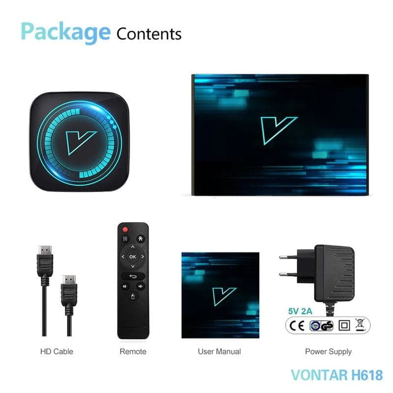 Vontar H618 2GB/16GB 4K Android 12.0 Android TV