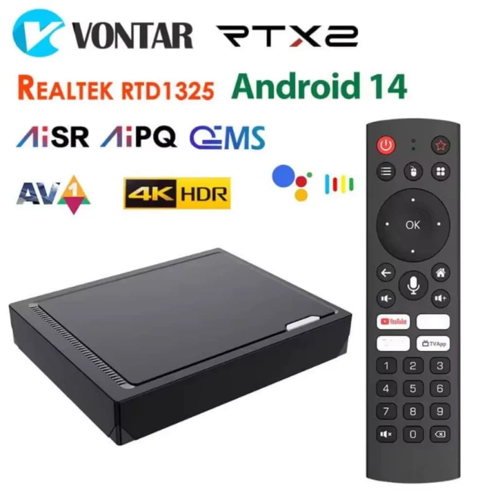 Vontar RT-X2 4GB/64GB 4K Android 14 - Android TV