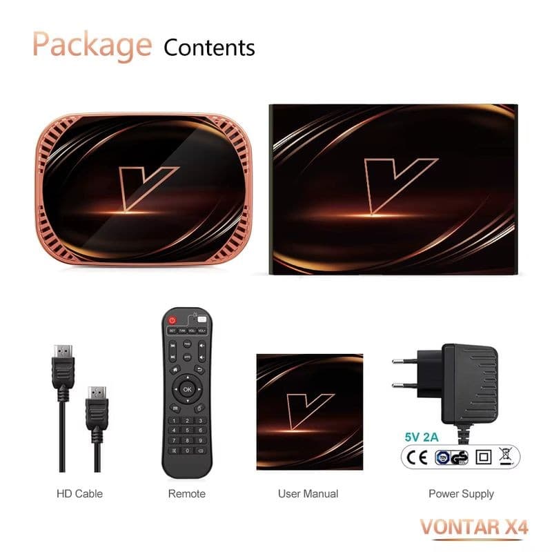 Vontar X4 S905X4 4GB/64GB Dual WiFi Android 11.0 Android TV