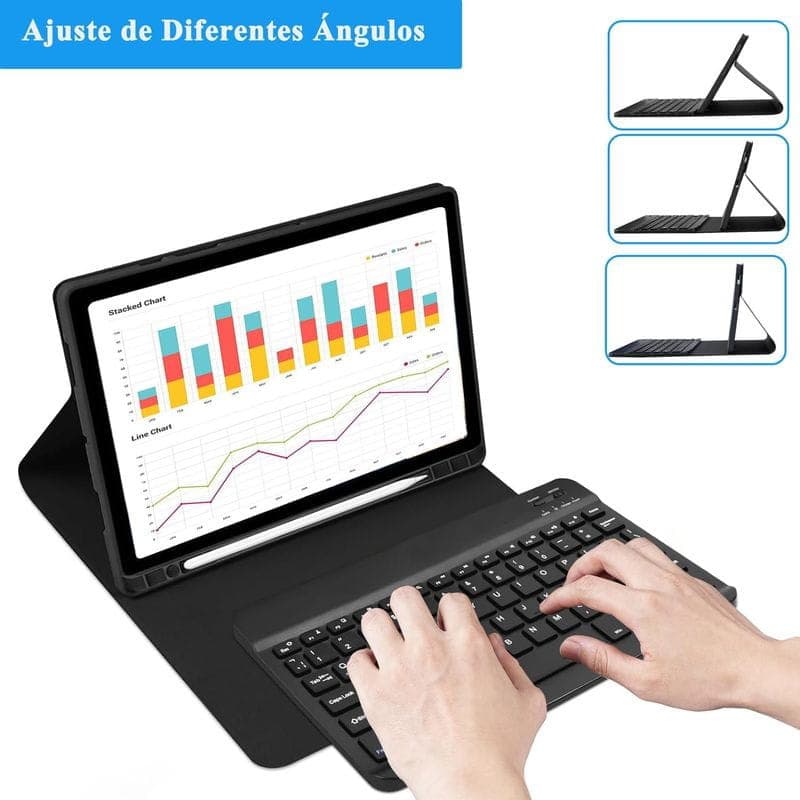 Capa com Teclado Samsung Galaxy Tab A11+ (Espanhol)