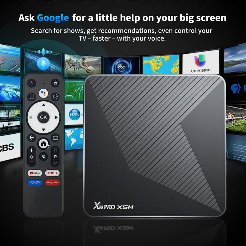 X88 Pro X5M 4GB/32GB 8K WiFi 6 Android 14 Preto - Android TV