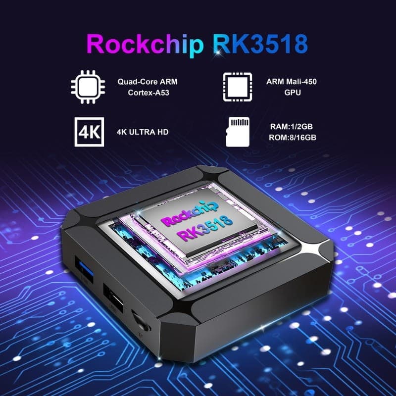 X96Q RK3518 2GB/16GB Android 14 - Android TV