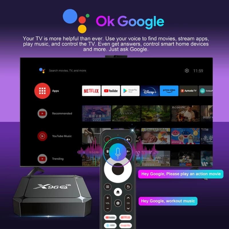 X96Q RK3518 2GB/16GB Android 14 - Android TV