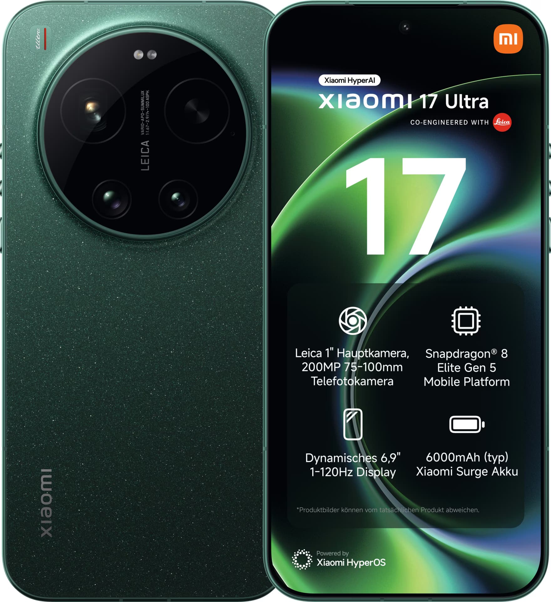 Xiaomi 17 Ultra 5G 512 GB Verde Estrelado 16 GB Câmara Leica