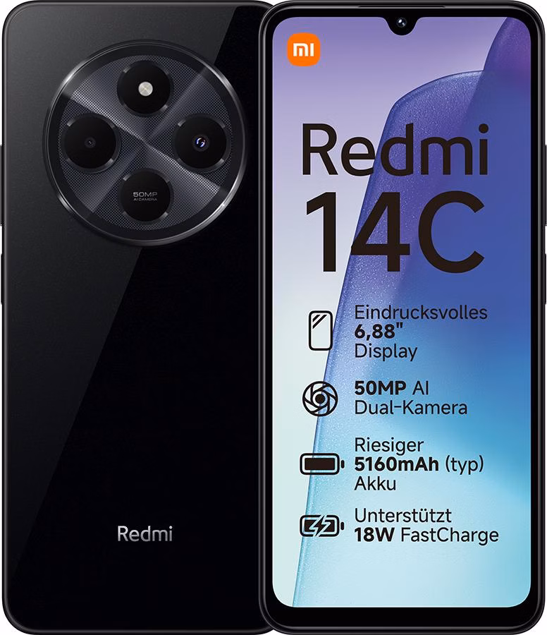 Xiaomi Redmi 14C 8GB/256GB Preto