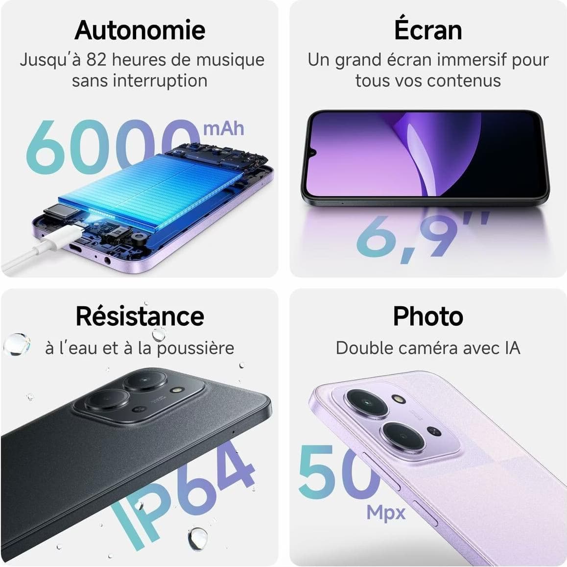 Xiaomi Redmi 15C 5G 4GB/256GB Preto