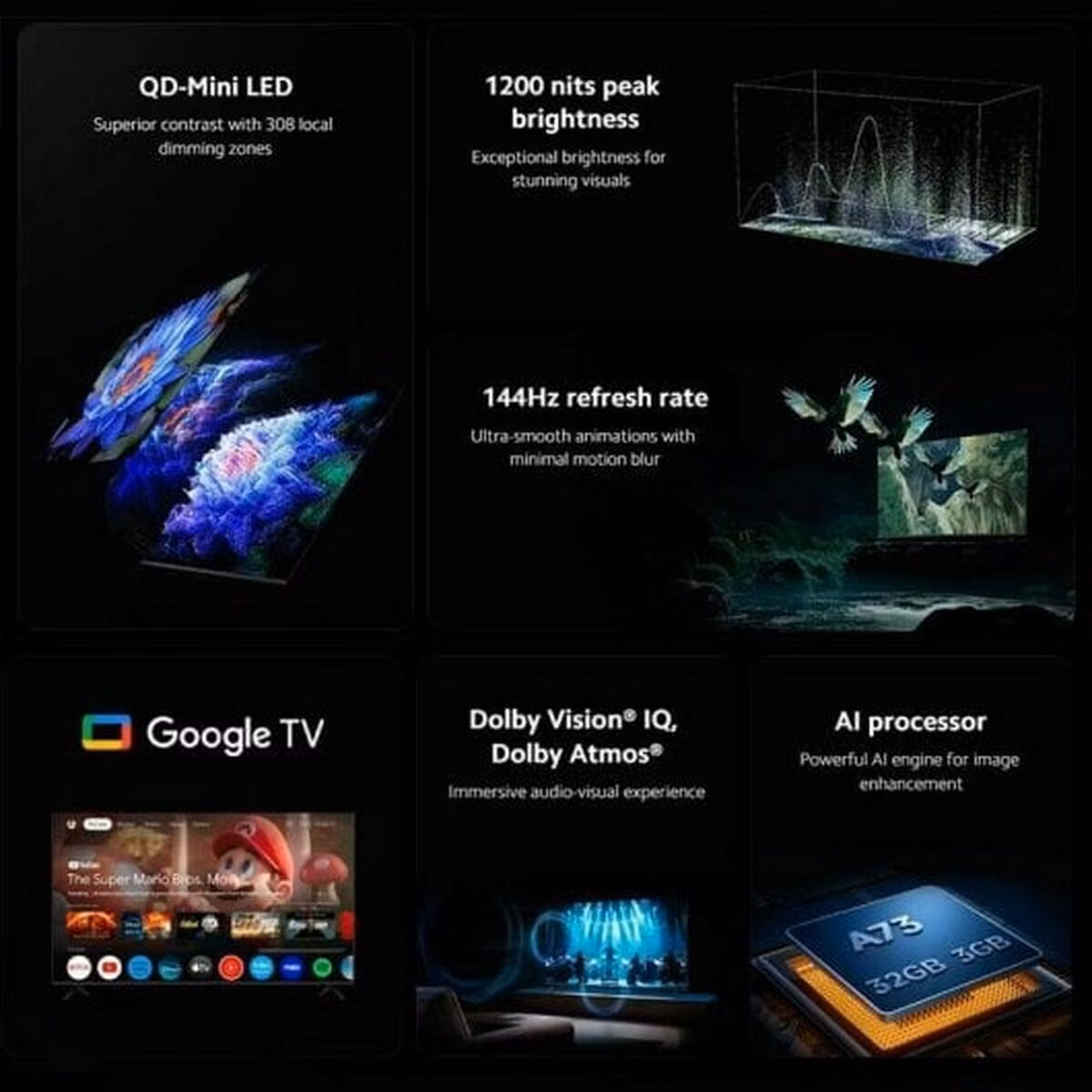 Xiaomi TV S Mini LED 75 (2025) 4K UHD Google TV 144 Hz