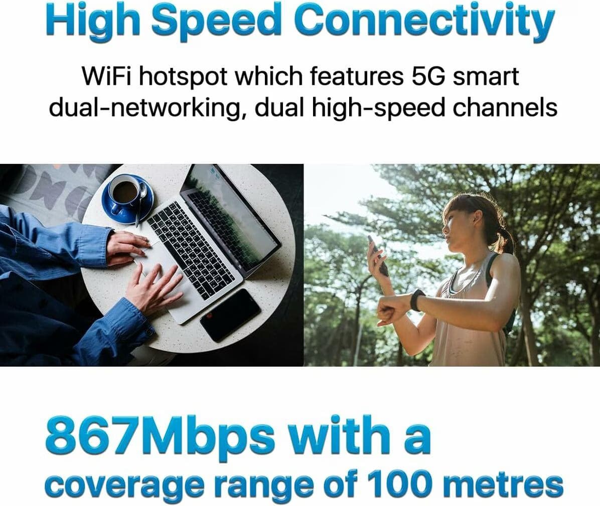 ZTE U30 Air 5G Wi-Fi de banda dupla - Router de rede móvel