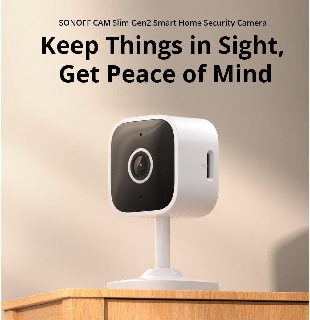 Sonoff CAM-S2 (Gen. 2) Full HD WiFi Branco