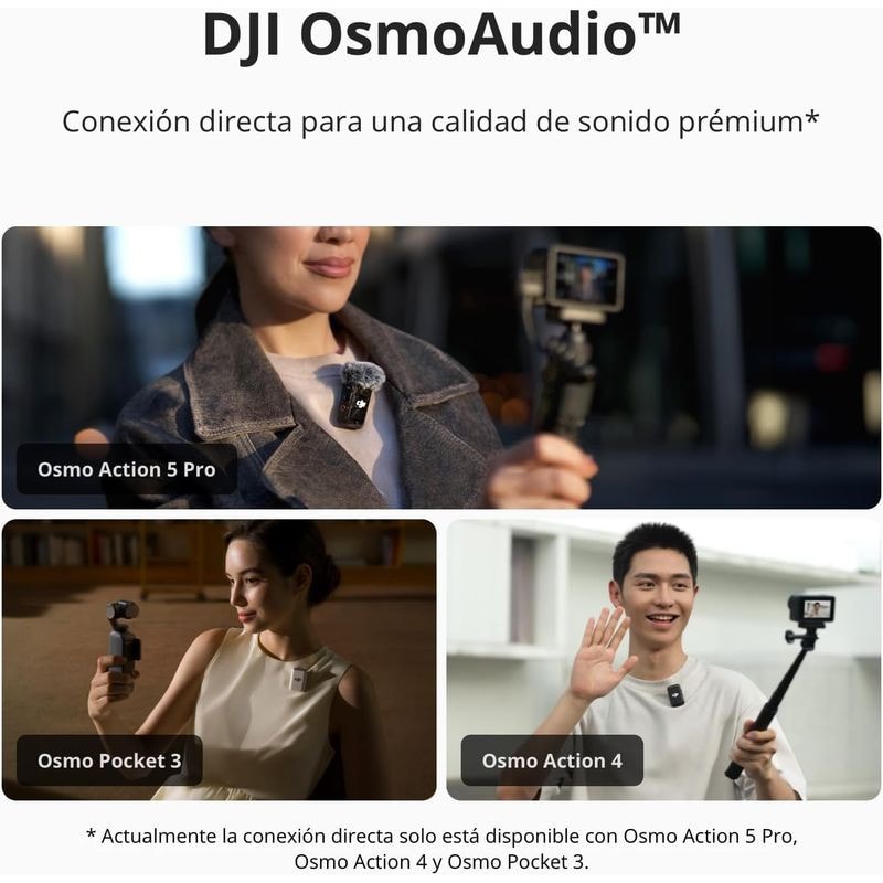 Microfone sem fios DJI Mic 2 (1 TX + 1 RX)